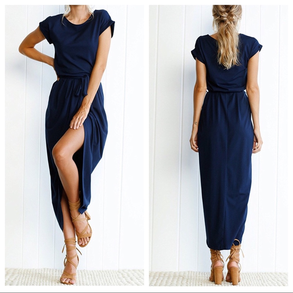 ✨HP✨ ✦ NWT Casual Beach Wrap Maxi Dress✦ - Picture 3 of 6
